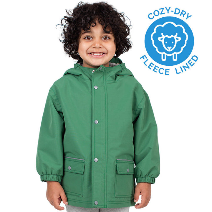 Jan &amp; Jul Cozy-Dry Rain Jacket - Fern Green