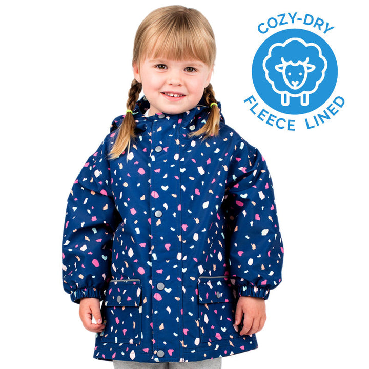 Jan &amp; Jul Cozy-Dry Rain Jacket - Terrazzo
