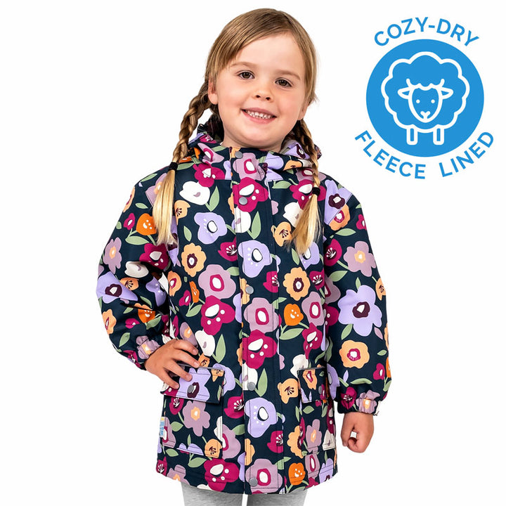 Jan &amp; Jul Cozy-Dry Rain Jacket - Winter Flowers