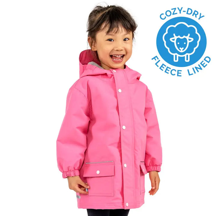 Jan &amp; Jul Cozy-Dry Rain Jacket - Watermelon Pink