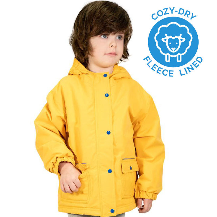 Jan &amp; Jul Cozy-Dry Rain Jacket - Yellow