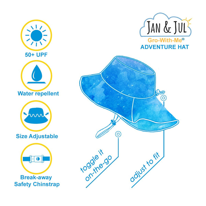Jan &amp; Jul Gro-with-me Aqua Dry Adventure Hat - Purple