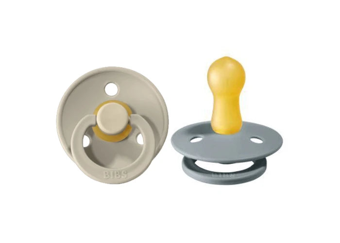 BIBS Round Colour Pacifiers - Size 1 (0-6m)
