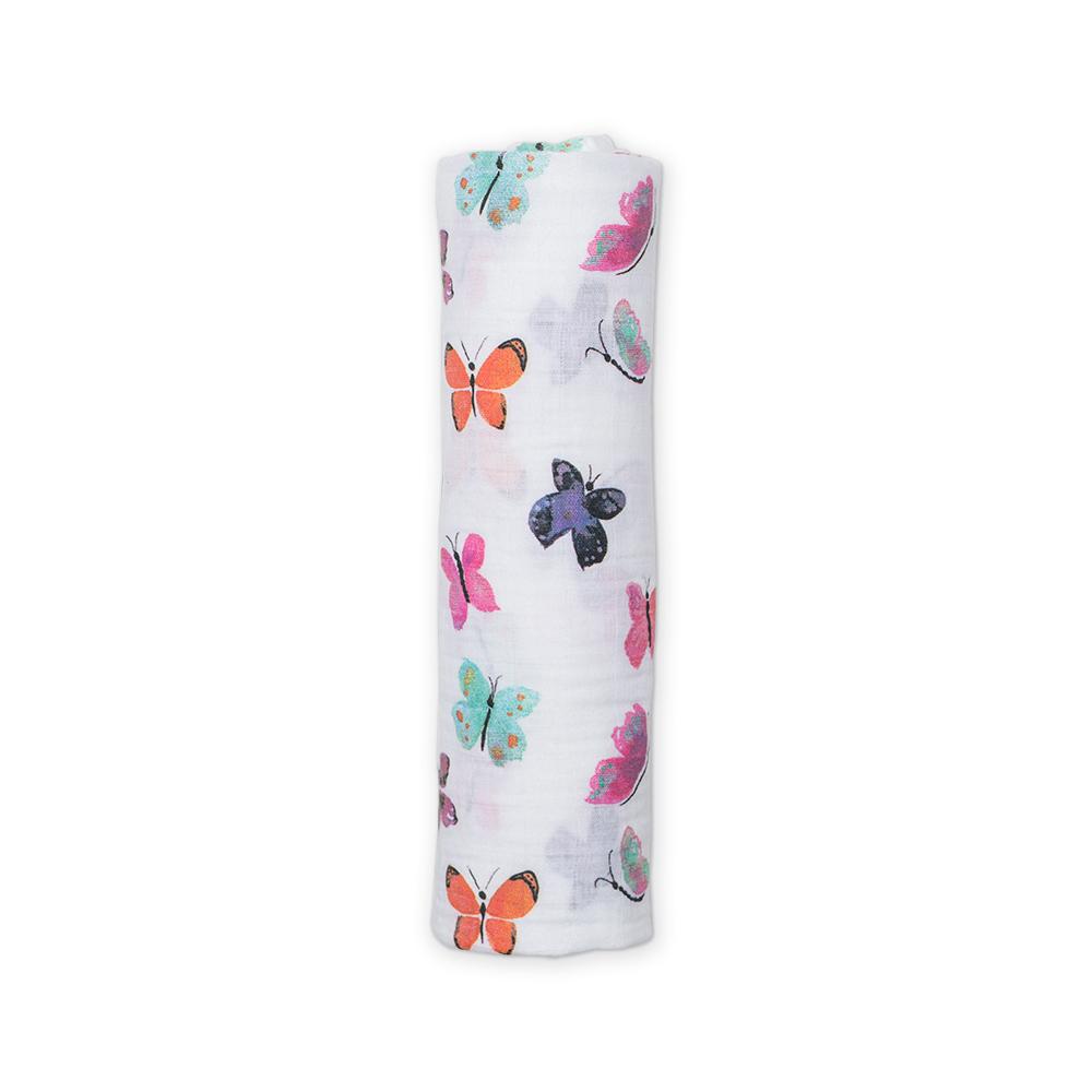 Lulujo Cotton Muslin Swaddle Blanket