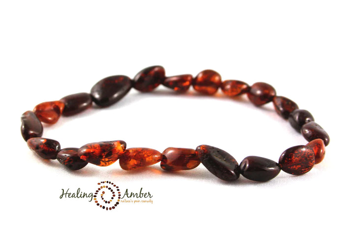 Baltic Amber Bracelet/Anklet Bracelet -7.5"
