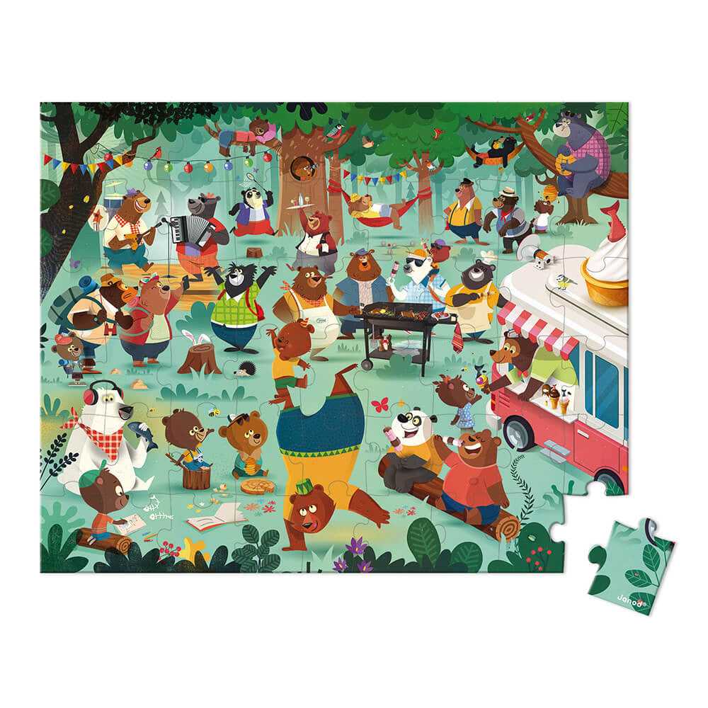 Janod 54pc Family Bears Puzzle